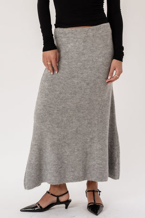 Gonna in maglia Nova - Grigia