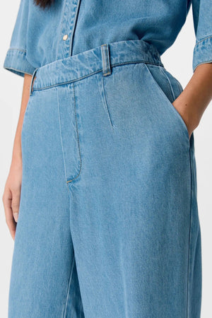 Frame Lisa larga Pants - denim azzurro