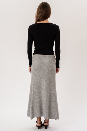 Gonna in maglia Nova - Grigia