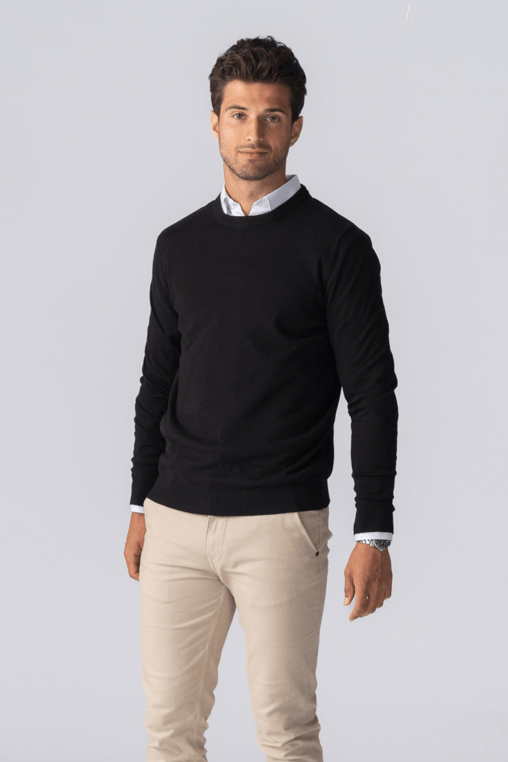 Pullover girocollo - Nero