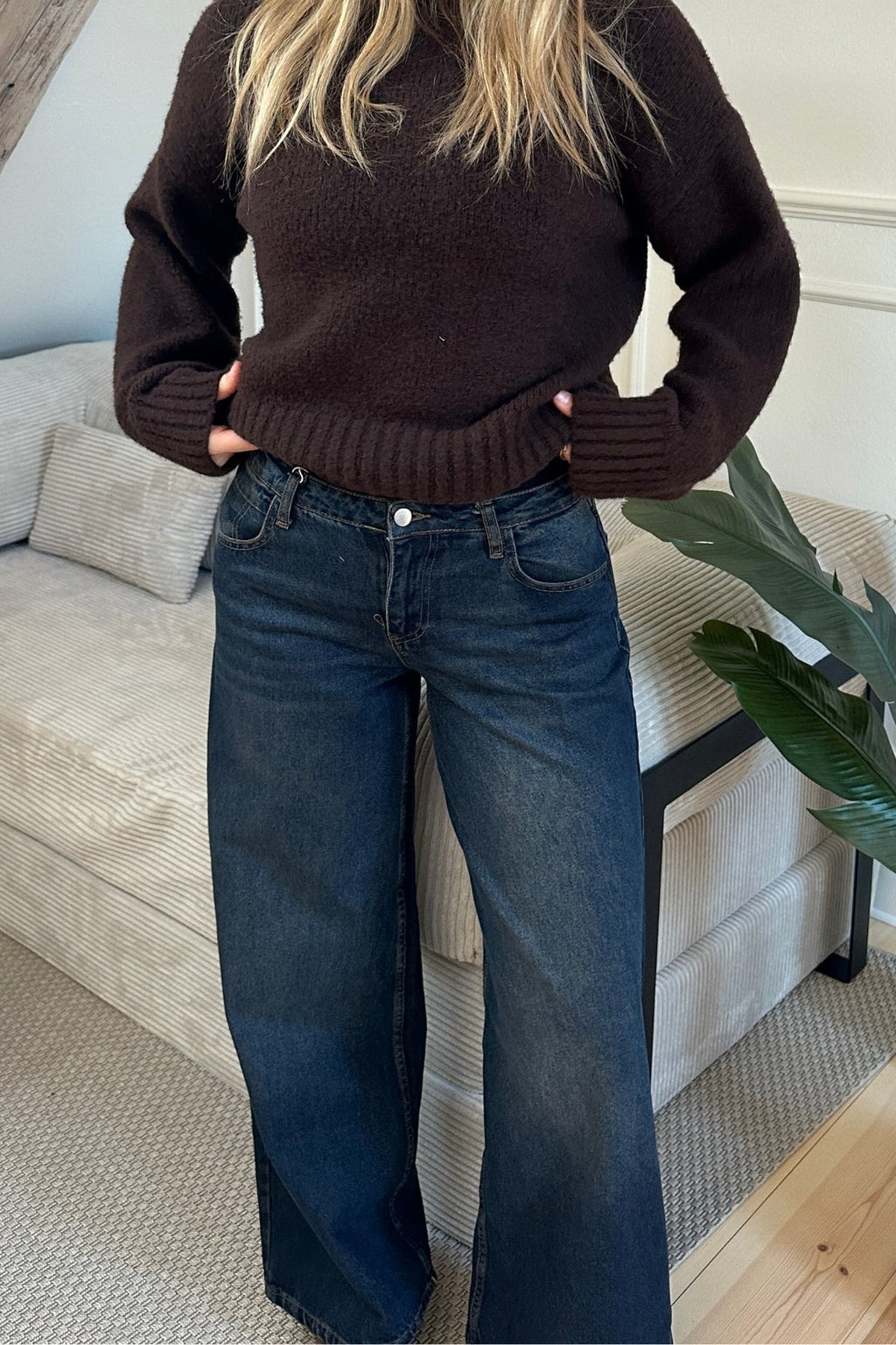 Serena Baggy Jeans - Dark Blue