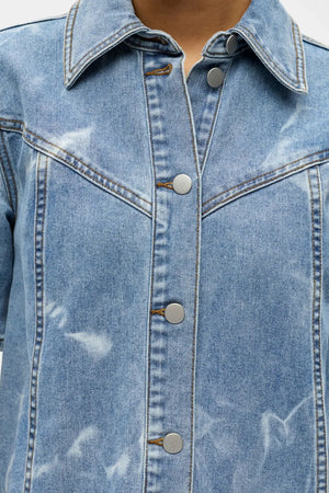 Abito corto in denim Claudia - denim azzurro