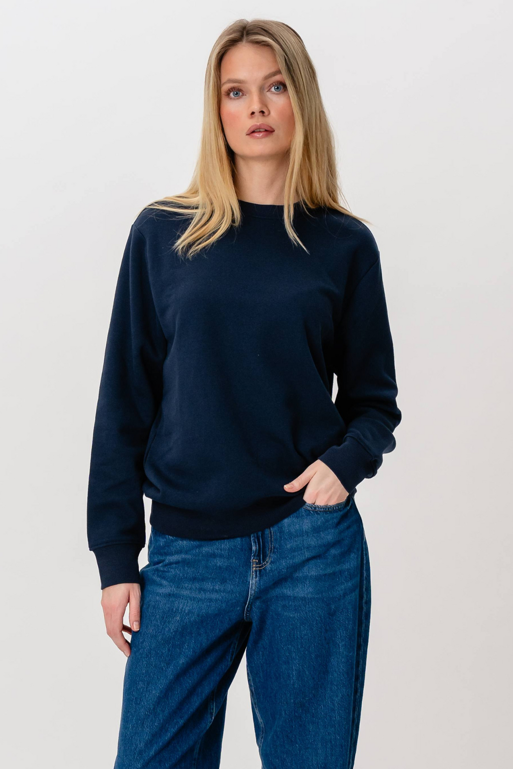 Crewneck pesante - Navy
