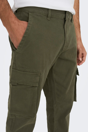 Prossimi pantaloni da carico - Olive Night