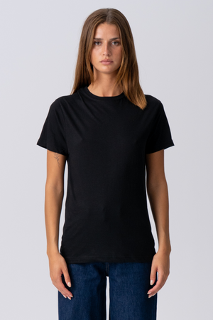 Basic T -shirt leggero - nero