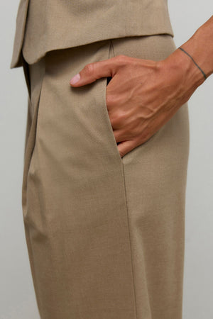 Pantaloni larghi Ayah Hw - Dune Melange