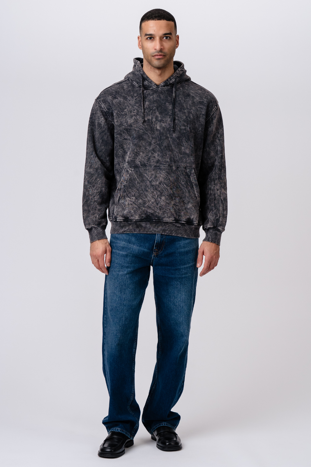 Felpa con cappuccio Vincent- Nero