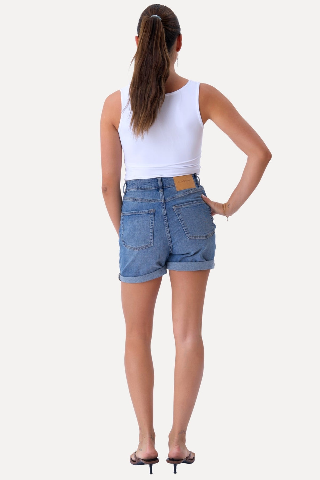 The Original Performance Denim Shorts - Denim blu medio (Donna)