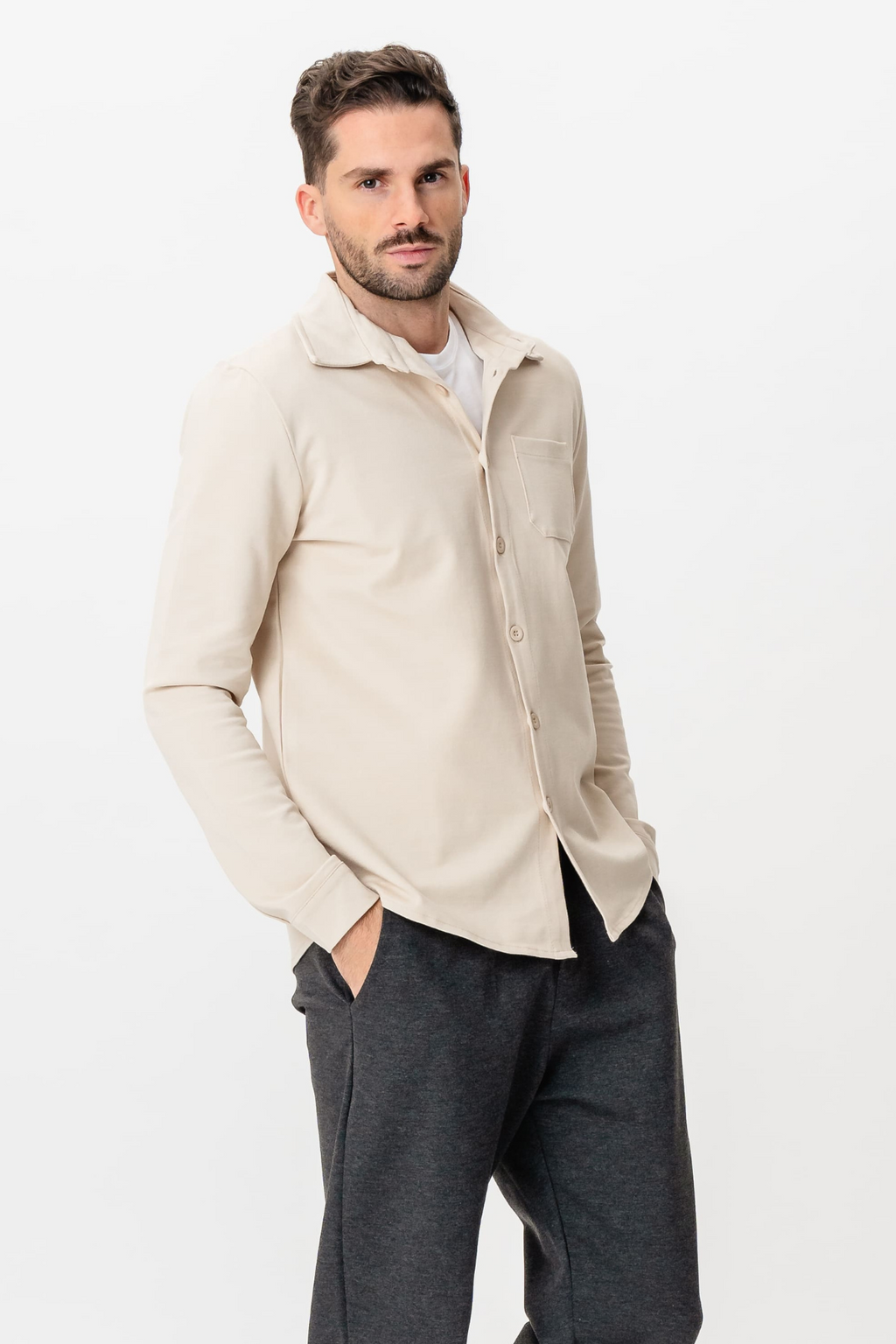 Performance Camicia da notte - Beige