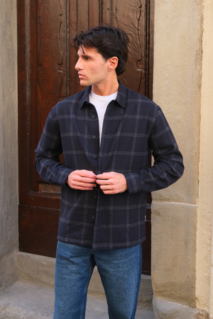 Tristan Overshirt - Dark Navy