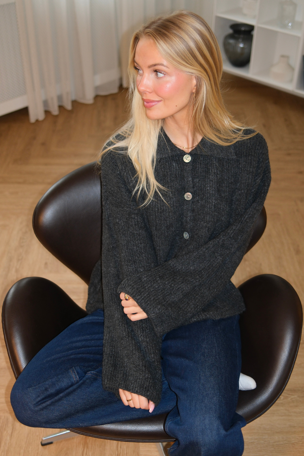 Josie Polo in maglia - Grafite