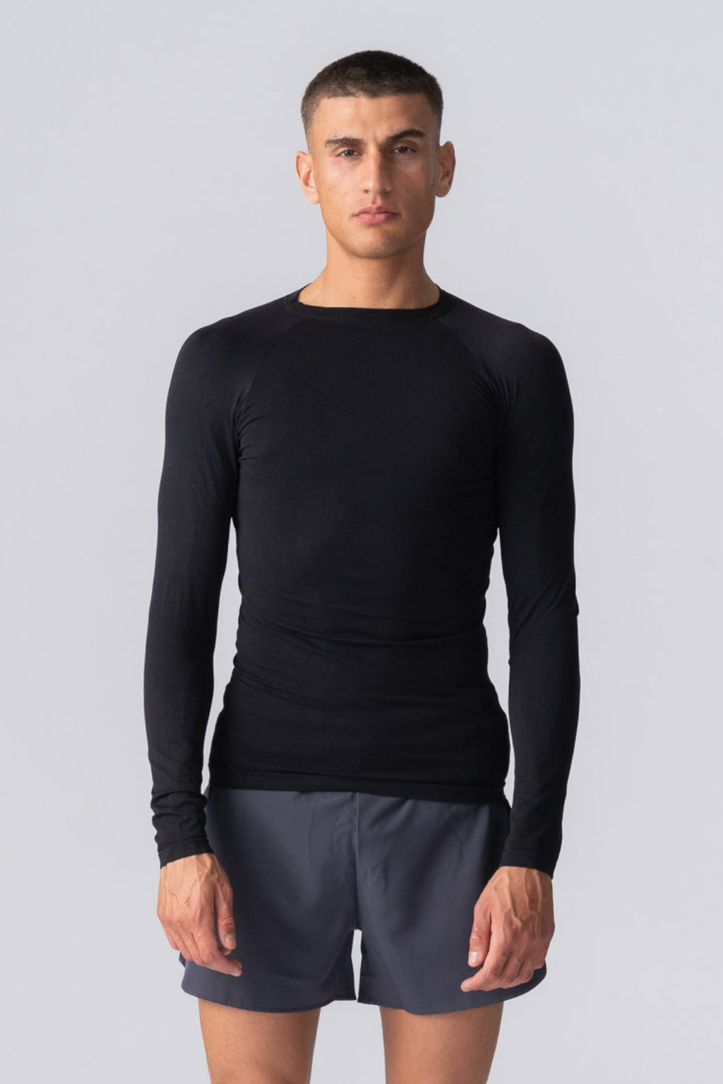 T -shirt a manica lunga prima - nero