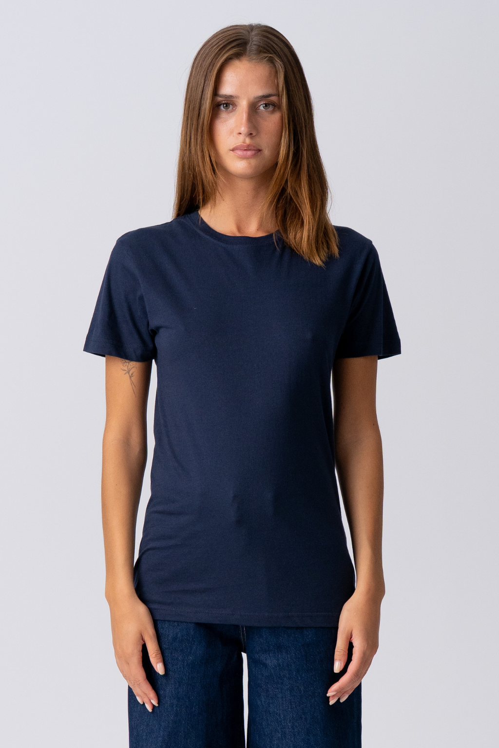 Basic T -shirt leggero - blu scuro