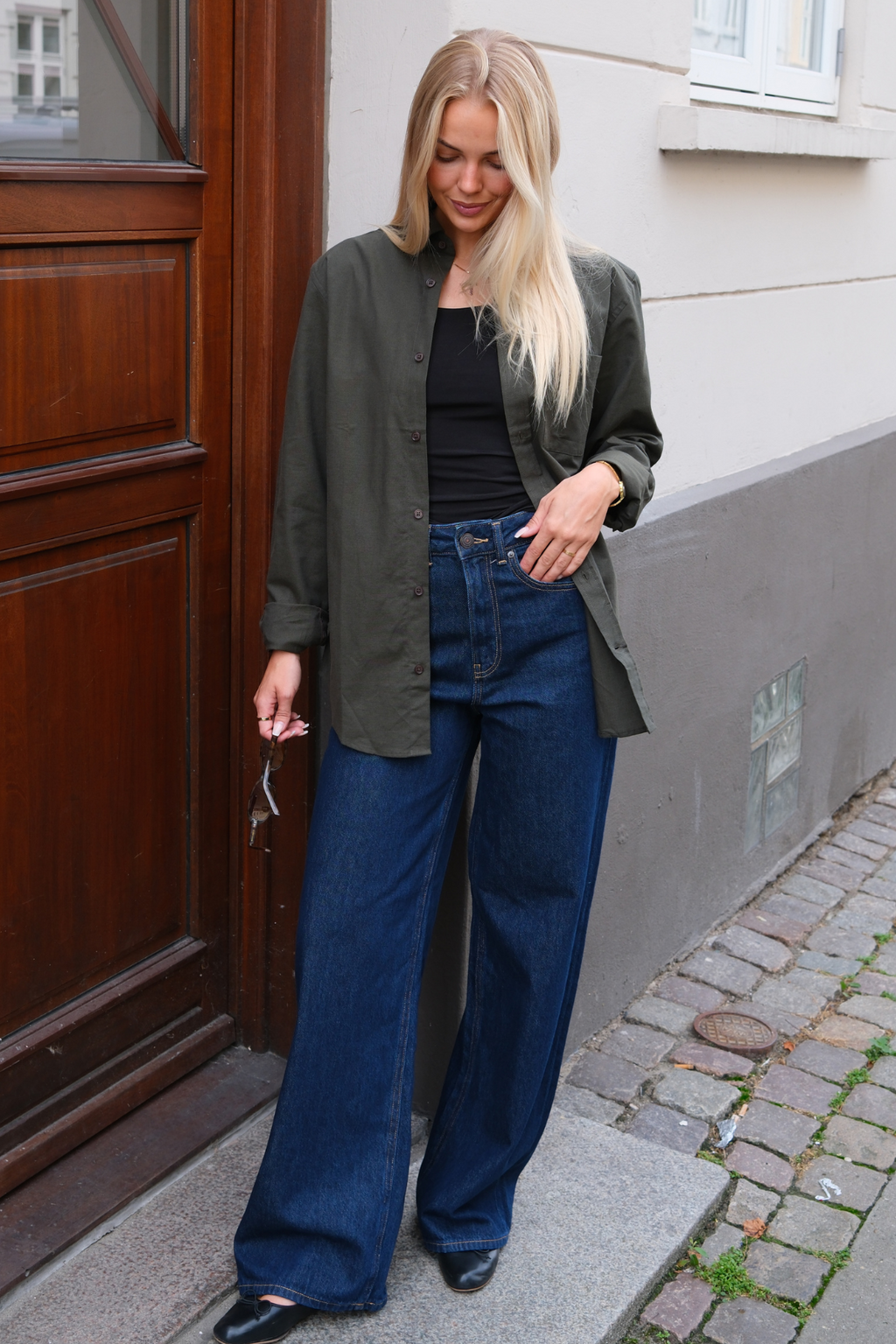 Boyfriend Oxford Shirt - Dark Green