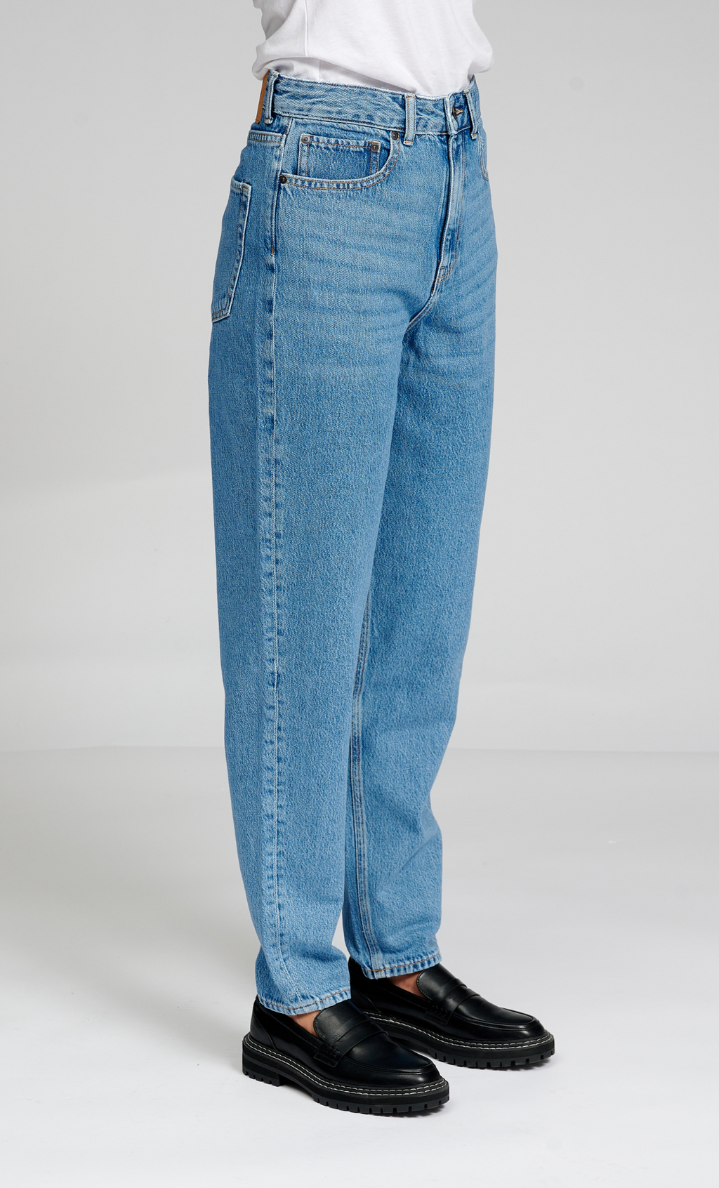 The Original Performance Mom Jeans - Light Blue Denim