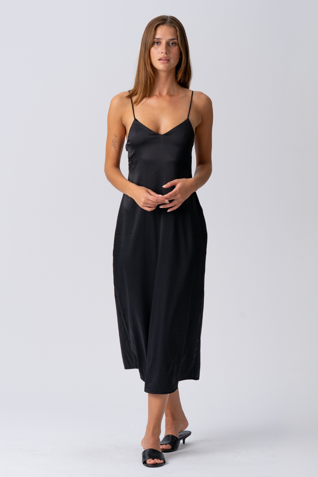 Elina Strap Dress - Black