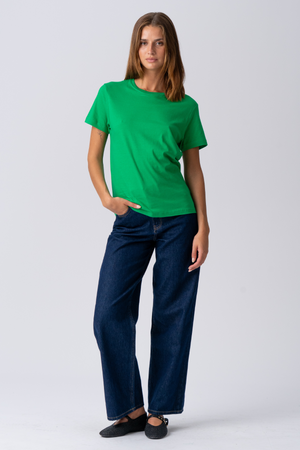 Basic T -shirt leggero - verde