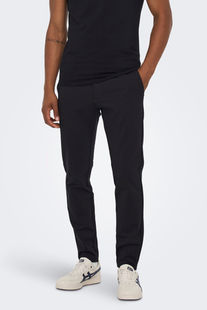 Mark Pants - Black a strisce