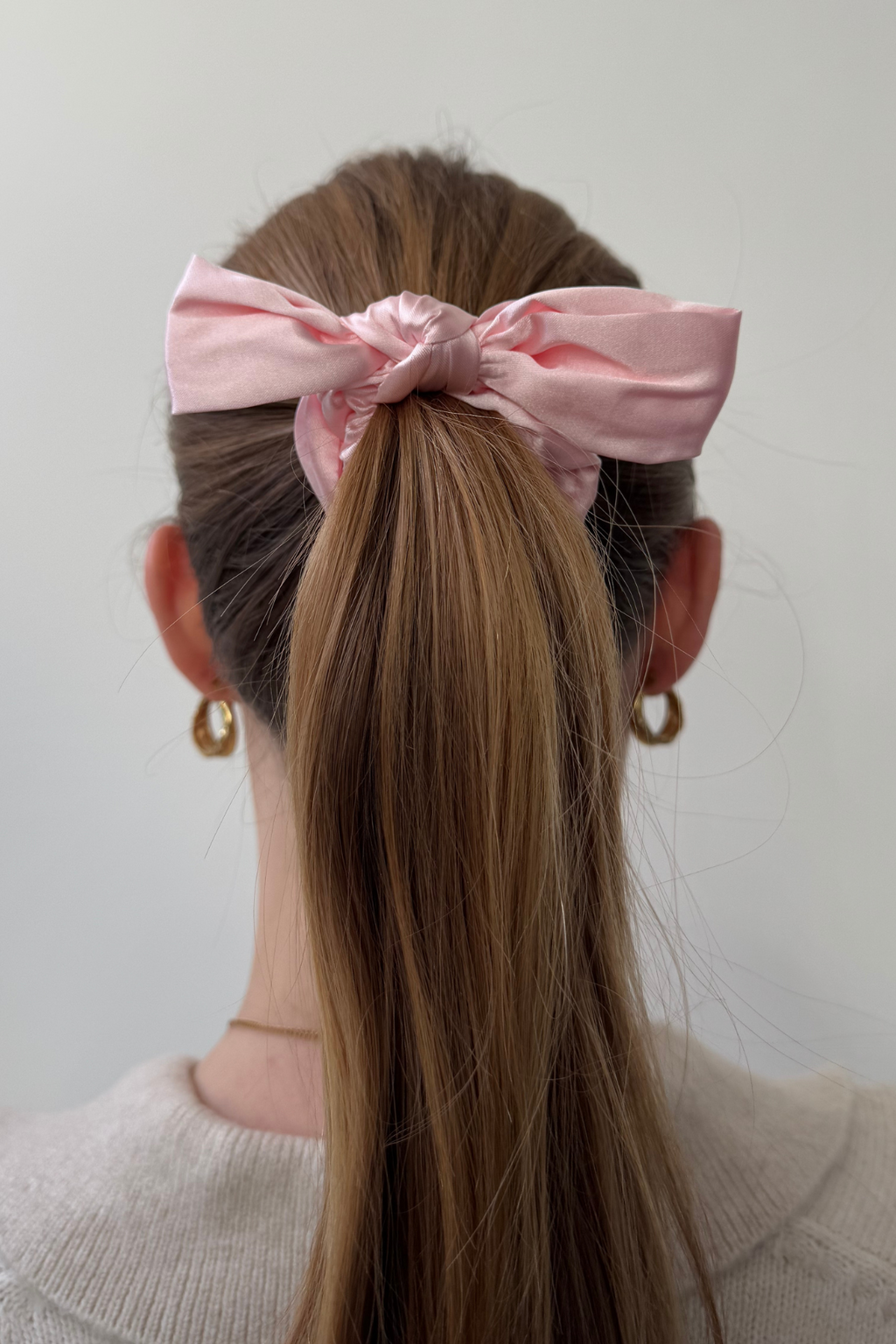 Bow Scrunchie - rosa chiaro