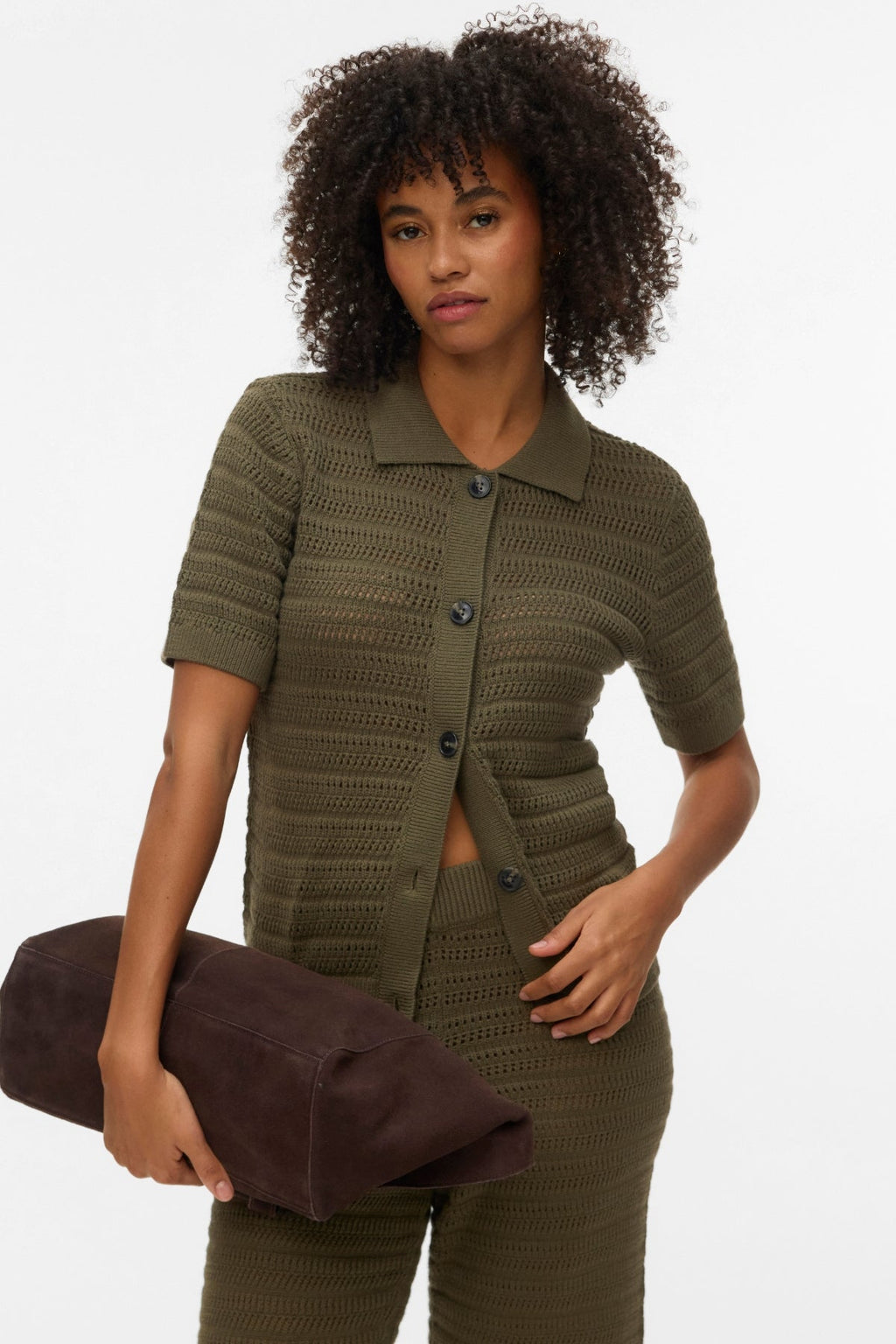 Hayley Poloneck Cardigan - Kalamata