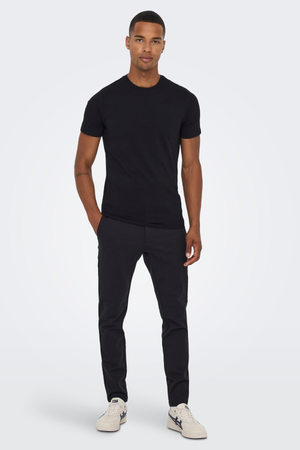 Mark Pants - Black a strisce