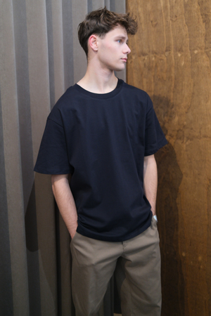 T-shirt Boxfit pesante - Blu scuro