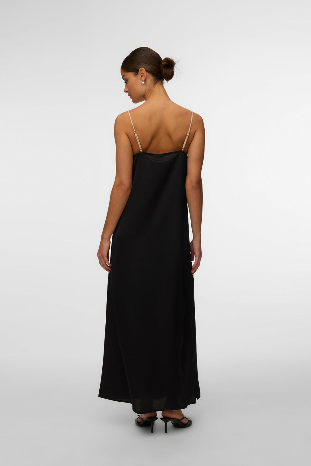 Abito alla caviglia con canotta Joy - Cemento Nero Contrasto