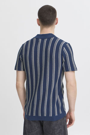 Pullover a strisce - blu