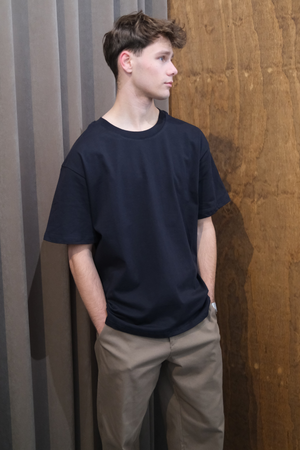 T-shirt Boxfit pesante - Blu scuro