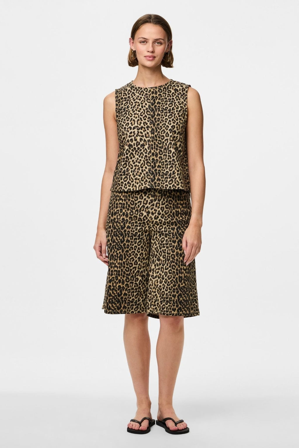 Salume in denim top - pepe bianco leo