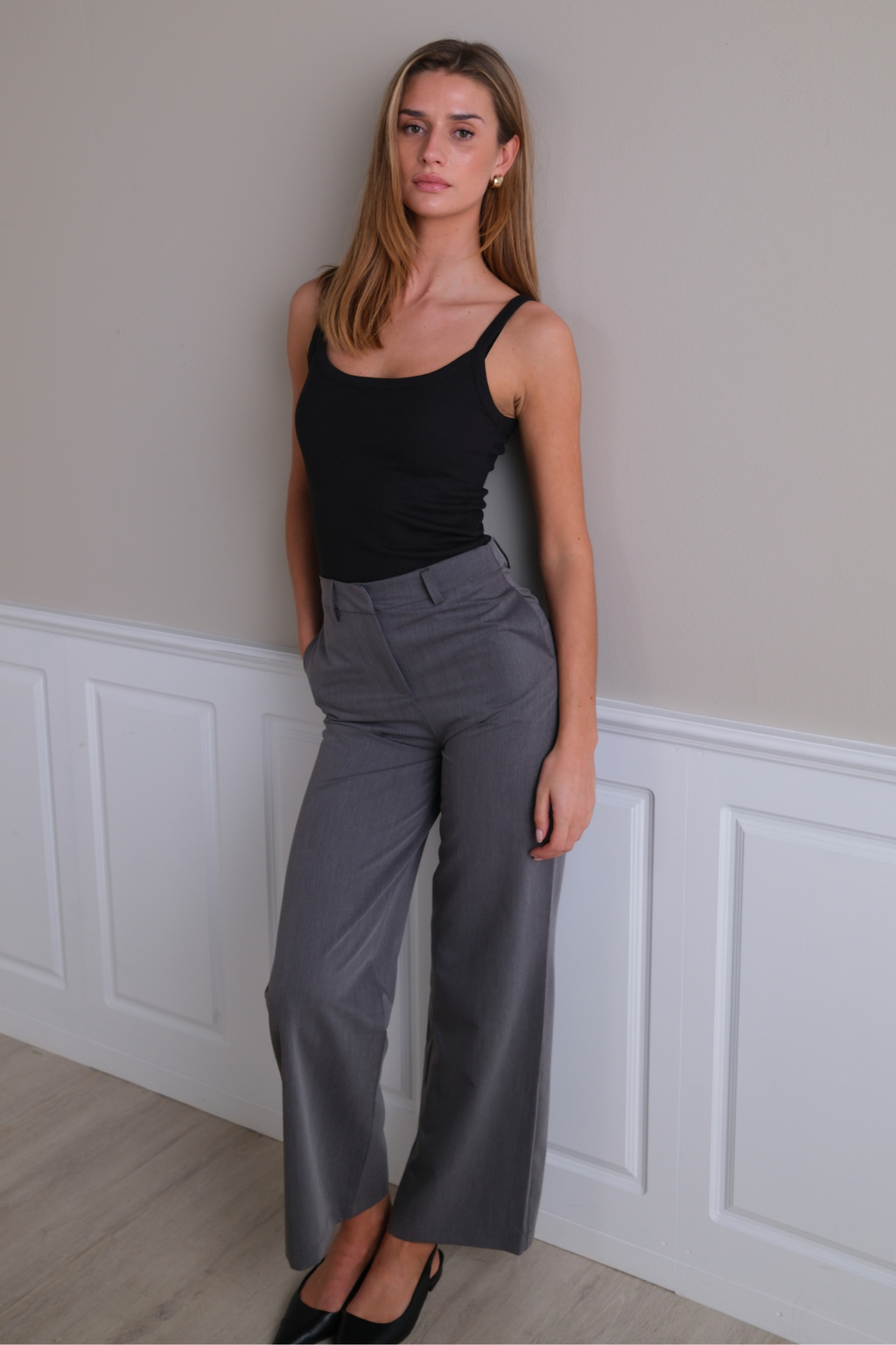 Rosalie Wide Pants - Grey