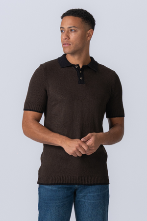 Polo a maglia - Brown