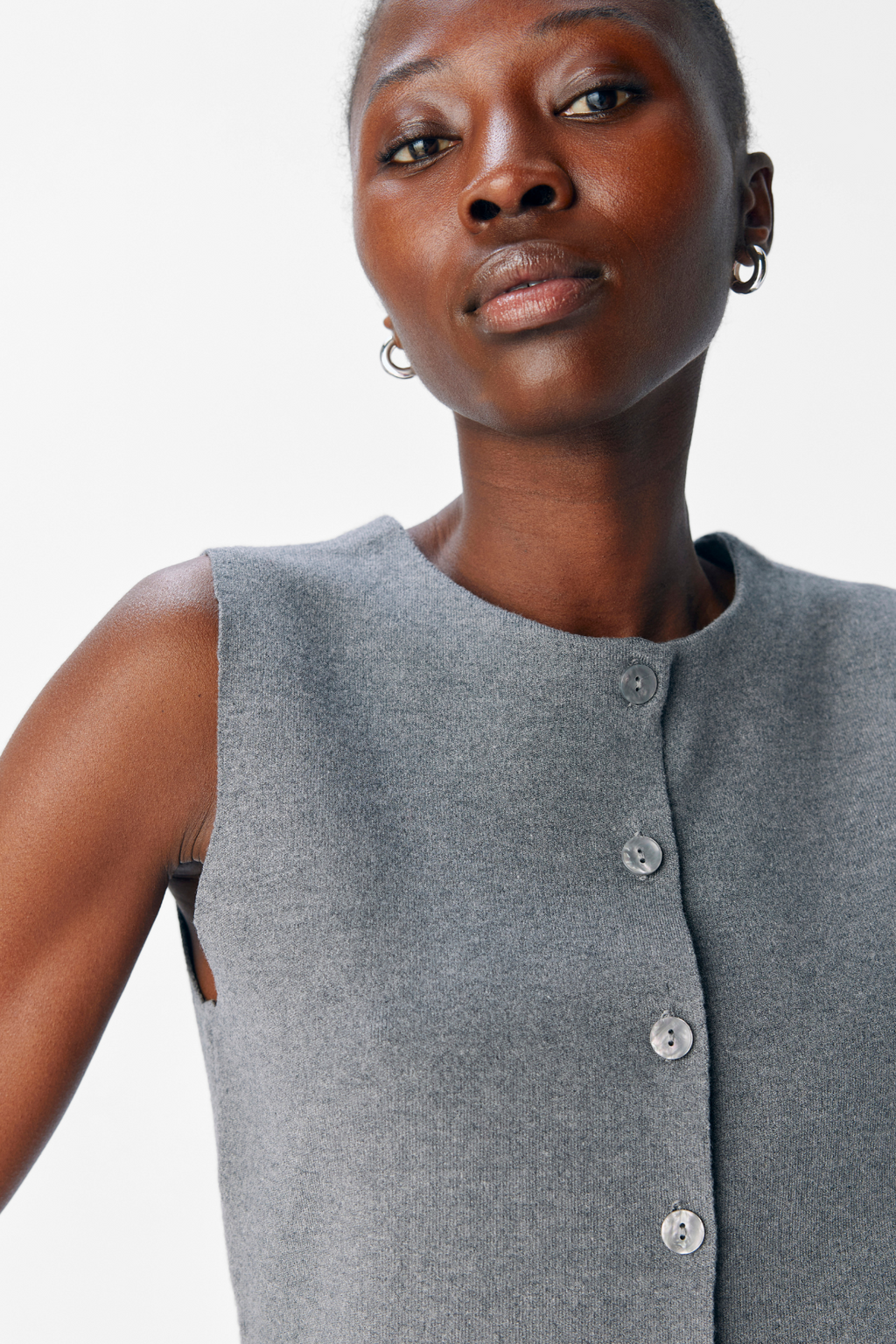 Giubbotto a maglia Reynard - Melange grigio medio