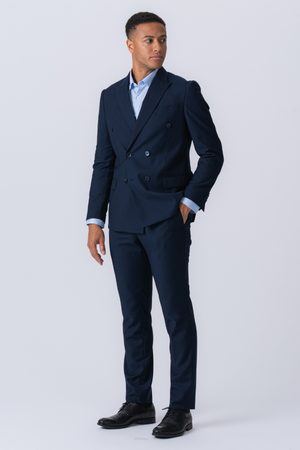 Premium Blazer a doppio petto - Navy