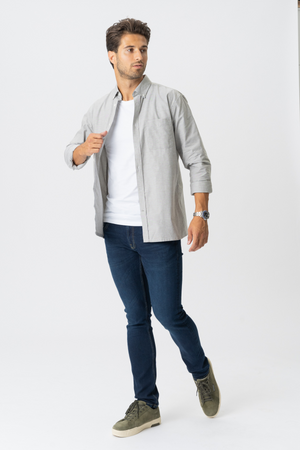 The Original Performance Oxford Shirt ™ ️ - Grey Melange