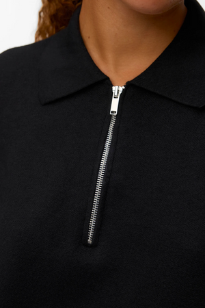 Pullover Poloneck 2/4 oro - nero
