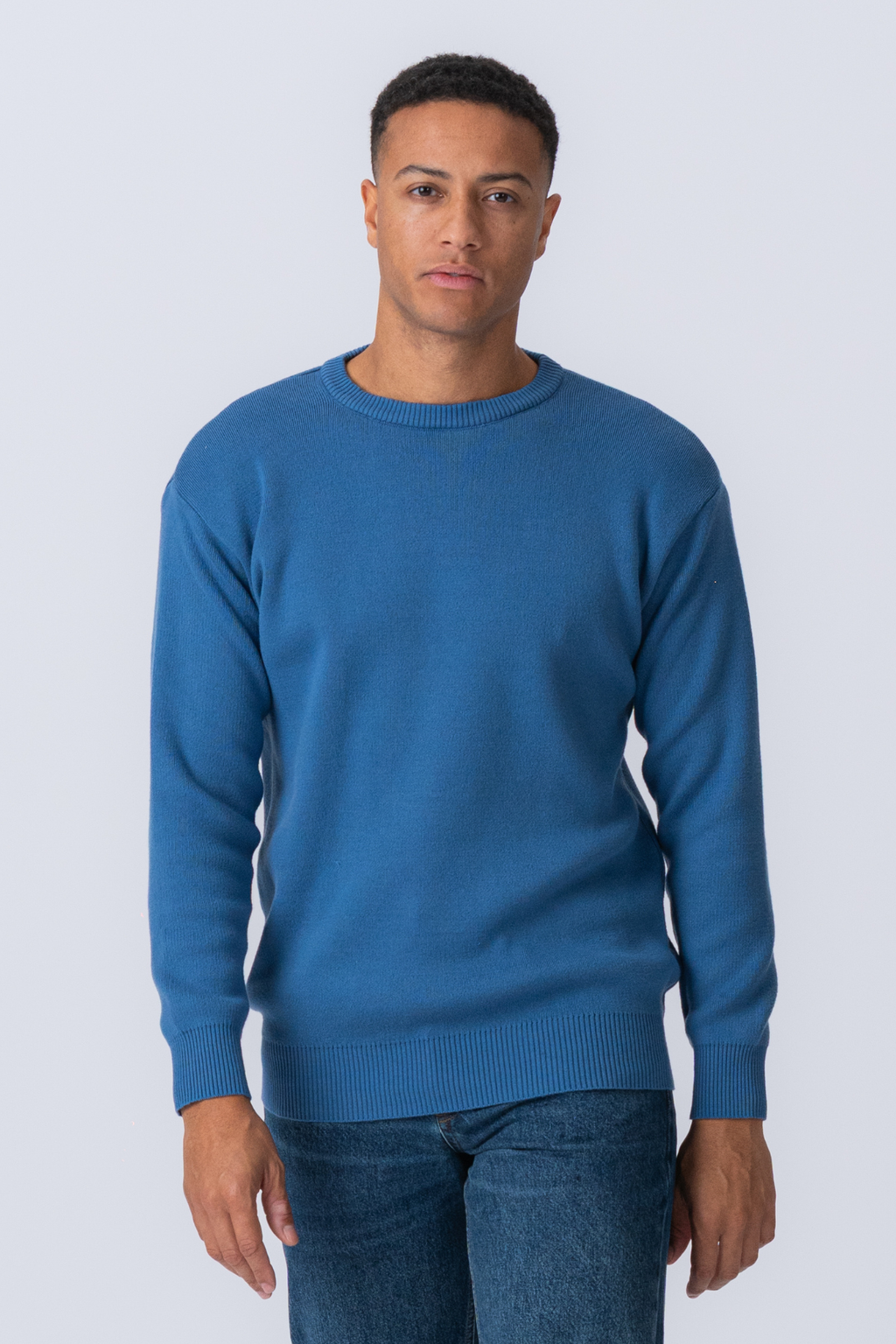 Maglione a maglia da equipaggiamento - blu