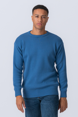 Maglione a maglia da equipaggiamento - blu