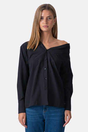 Serena Oversized Camicia - Nero