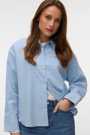Camicia del lunedì - Cashmere a quadri blu
