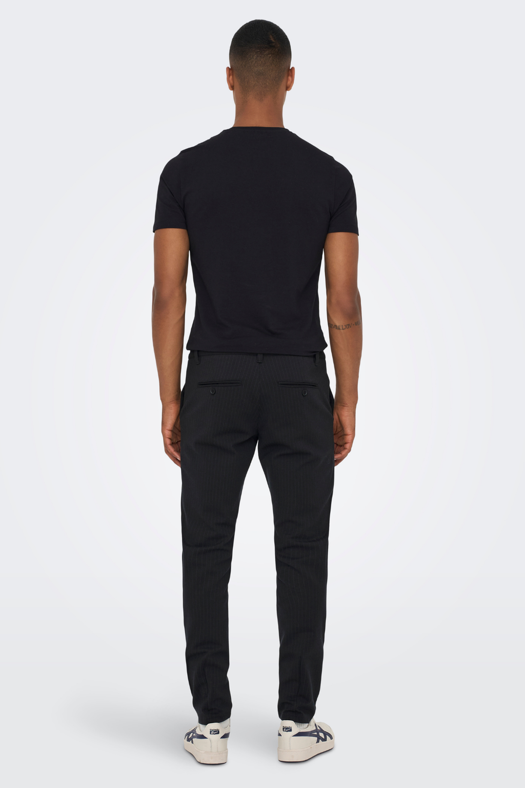 Mark Pants - Black a strisce