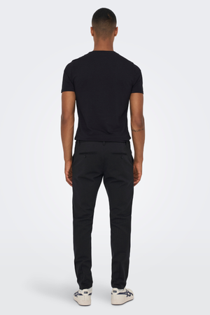 Mark Pants - Black a strisce