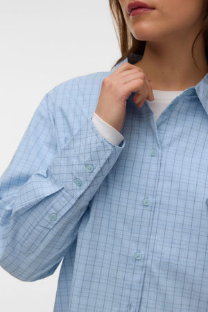 Camicia del lunedì - Cashmere a quadri blu