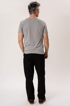 Deep Round Neck - Light gray