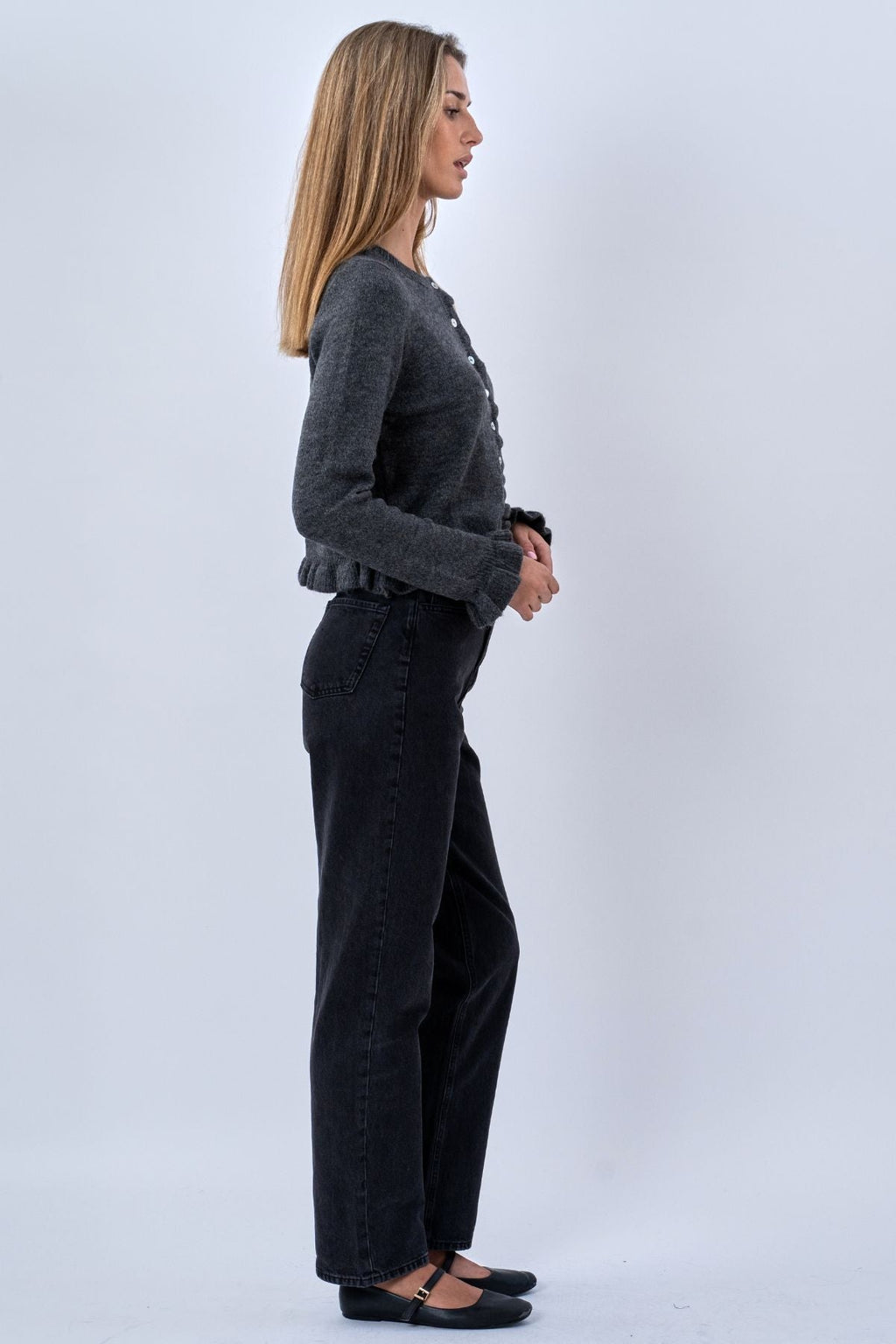 Cardigan Flora - Grigio