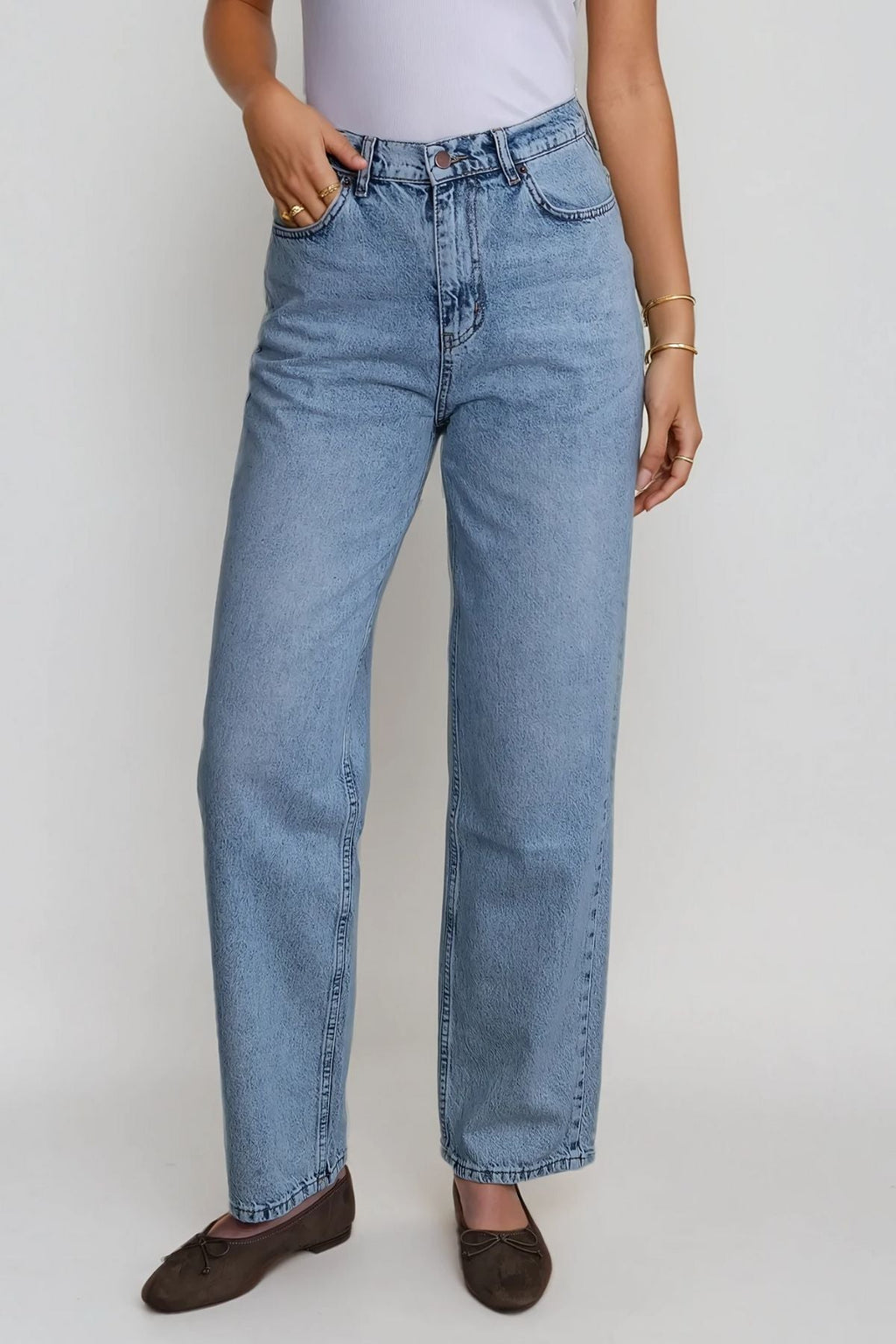 Nora Regular Jeans - Light Blue Denim