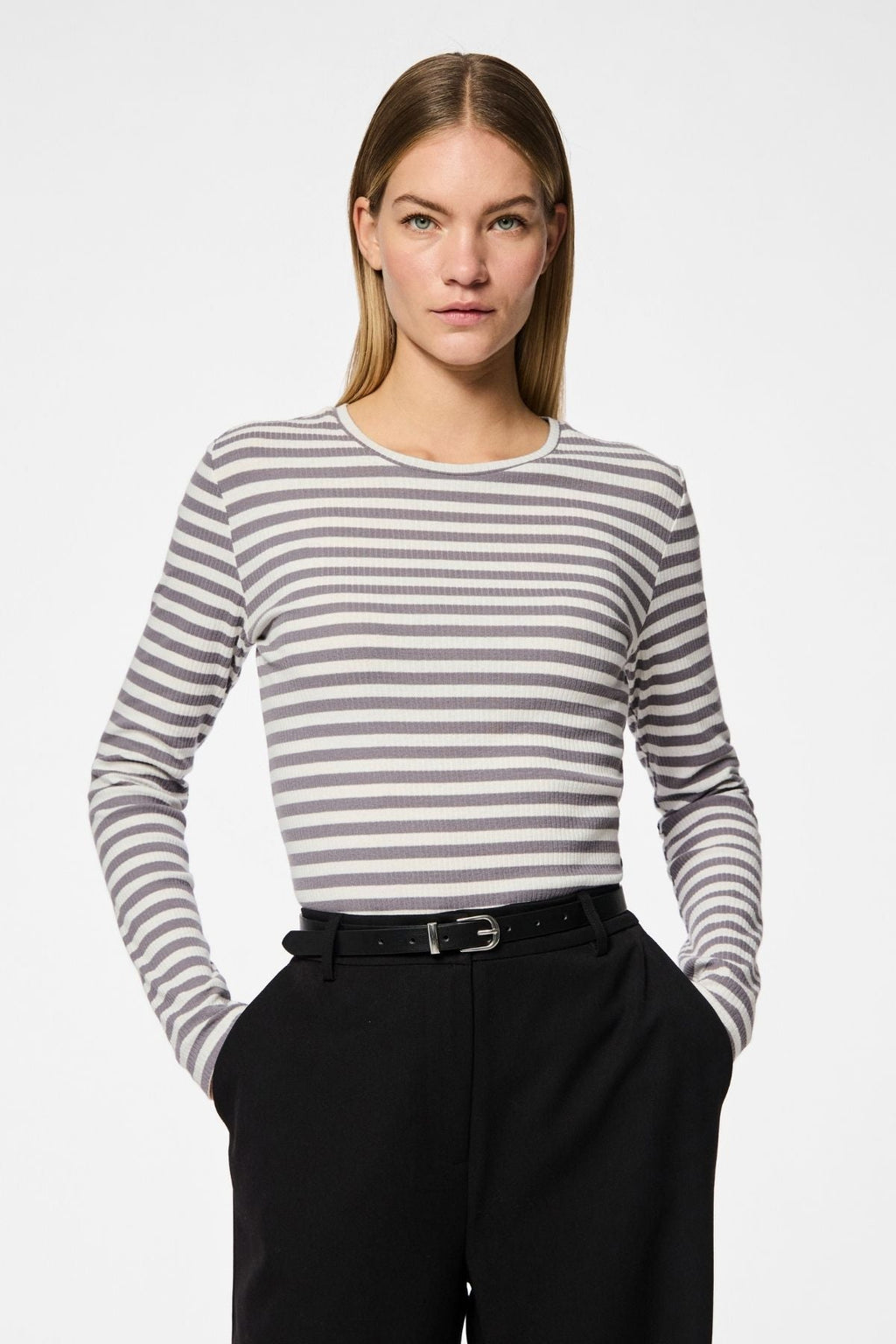 Mira Slim Cintura - argento nero