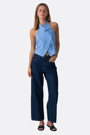 Top a strisce Silva - Blu