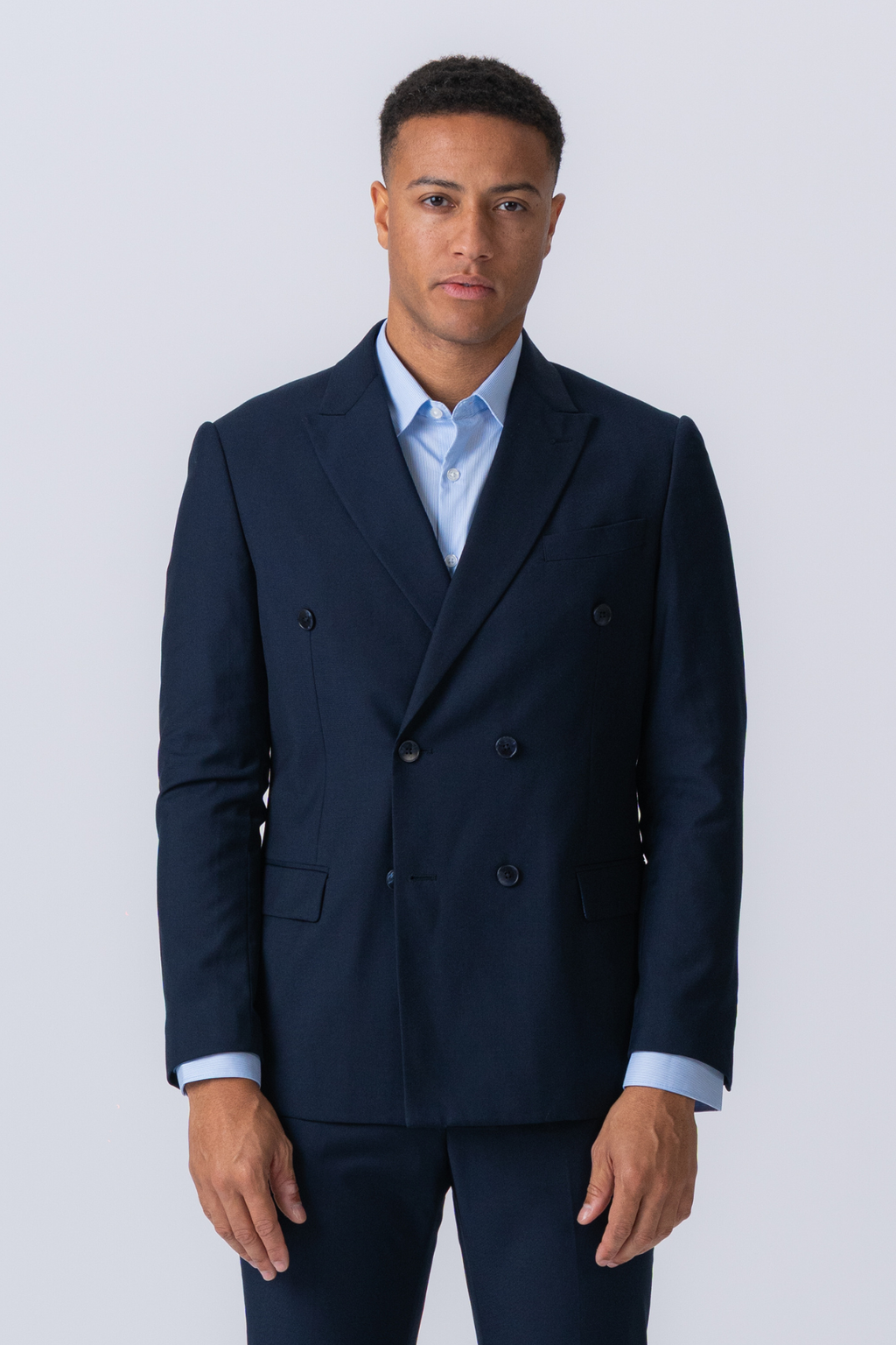 Premium Blazer a doppio petto - Navy