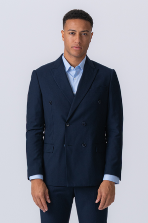 Premium Blazer a doppio petto - Navy